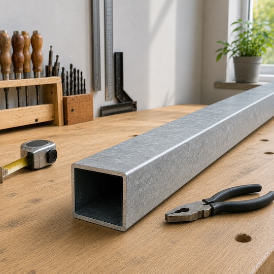 Le tube carré en acier Galvanisé est souvent utilisé dans les domaines de la ferronnerie, menuiserie et serrurerie. Ce modèle est en section carré de 60mm de haut par 60mm de large. Ce sont les dimensions extérieures du tube. Ce tube carré en acier Galvanisé à une épaisseur de 3mm. Il vous sera livré en acier Galvanisé brut de qualité supérieur. Il faut prévoir une tolérance de coupe de plus ou moins 1mm (coupe non ébavurée). Ce fer acier peut ètre soudé, percé ou découpé.