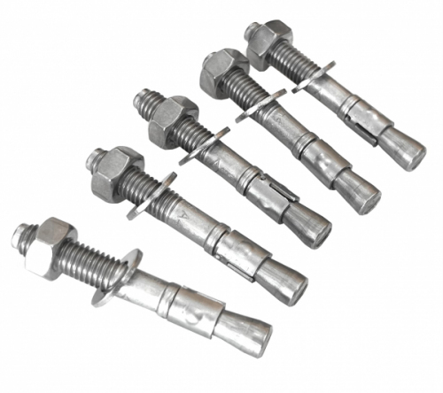 Lot de 5 Goujon d'ancrage en acier inoxydable 316 (ou A4). Pour fixation dans le béton. M8 et 60mm de longueur. Idéal pour la pose au sol de nos poteaux en Inox. Vendu en lot de 5.