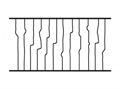 Panneau design et moderne. Barreau en fer carre plein de 12mm. Hauteur de 1000mm et largeur de 1000mm. Possibilité de commander les barreaux au détail.