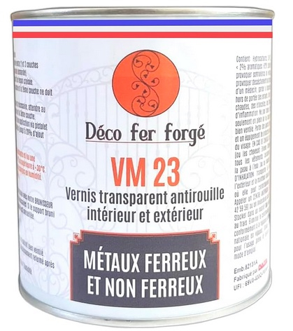 Vernis Transparent antirouille Brillant Protection Métaux ferreux et non ferreux. Capacité 700ml. Solution Breveté pour ce Vernis de métaux ferreux et non ferreux acier métaux Laiton cuivre bronze permet de conserver l'aspect rouillé des supports métalliques. Sans odeur à l'ouverture Facile à utiliser, les résultas sont visibles en quelques minutes ?️