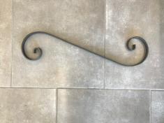 Grande volute 600x150 mm - plat 20x4 mm 