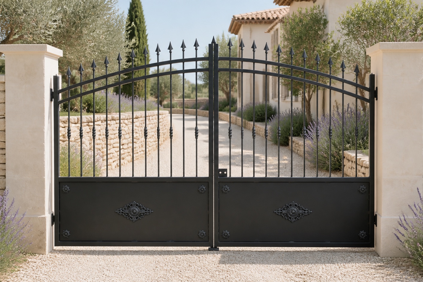 Portail Provence prêt à poser en acier