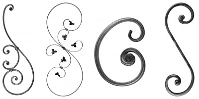 Volutes en acier