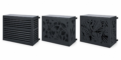 Cache climatisation aluminium prêt-à-poser